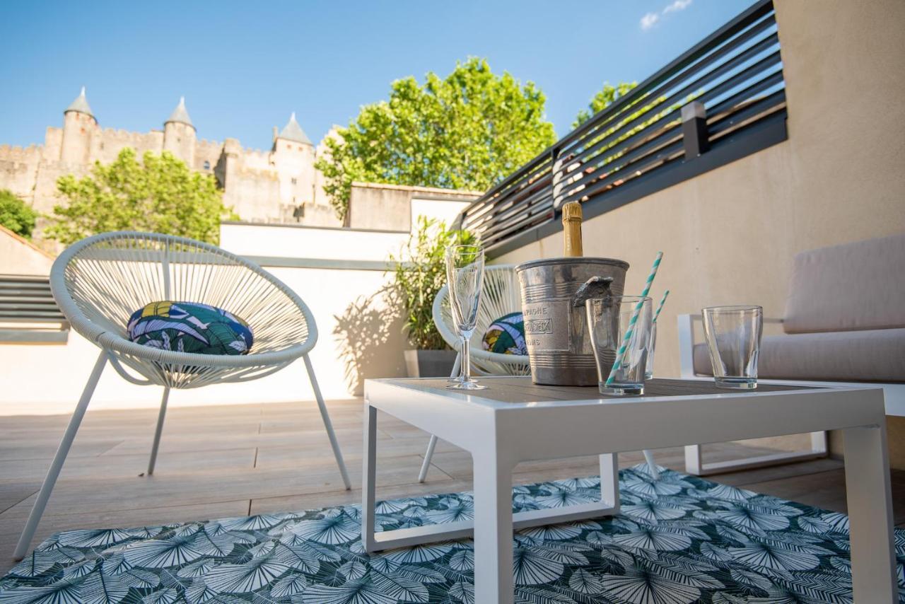 La Terrasse De La Tour Pinte. Διαμέρισμα Καρκασόν Εξωτερικό φωτογραφία